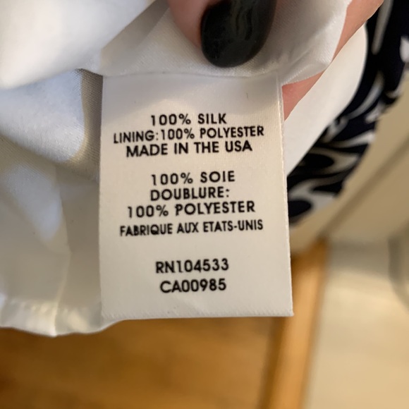 Nanette Lenore size 6 navy & white dress - Picture 9 of 9